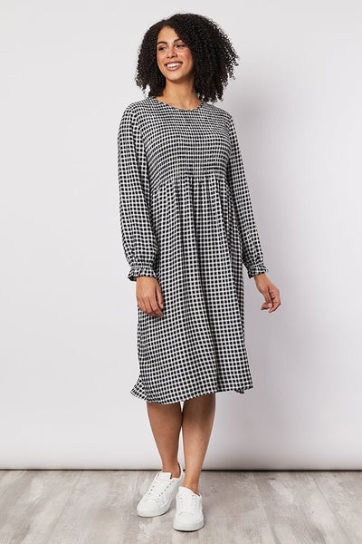 Threadz | Shirred Check Dress | Women's ...